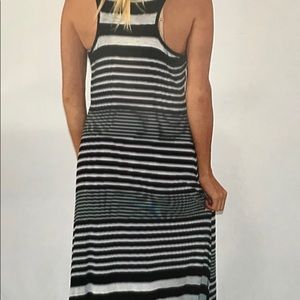 T-back floor length maxi dress.